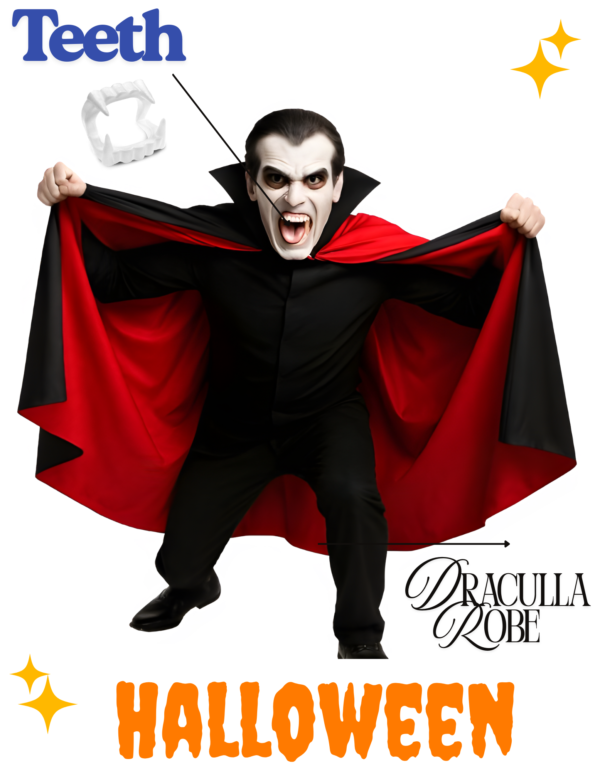 Dracula Robe Costumes Best Halloween Dress for Kids