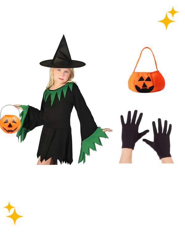 Green Witch Dress For Halloween Party