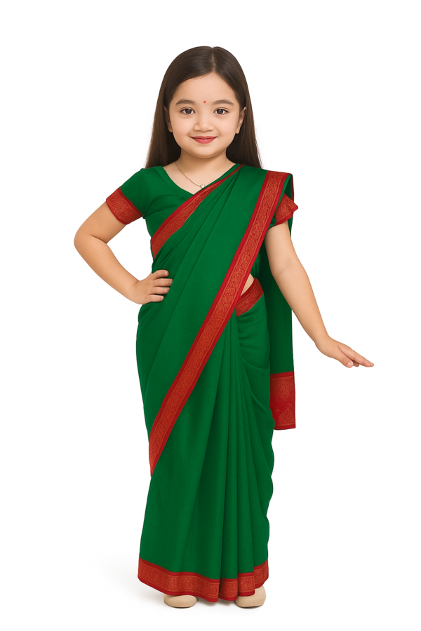 pre stitched saree for kids