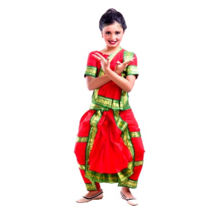 Bharatnatyam Saree for girls
