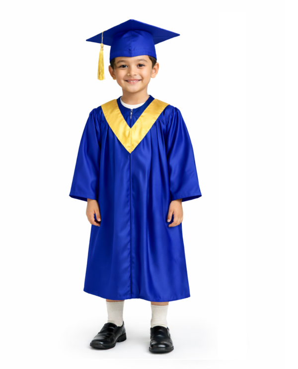 Blue Convocation Day Dress For Kids