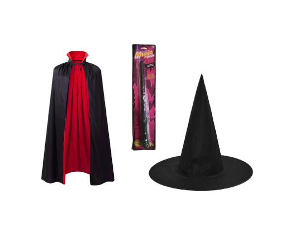 Harry Potter Gryffindor Robe with Magic Wand and Hat